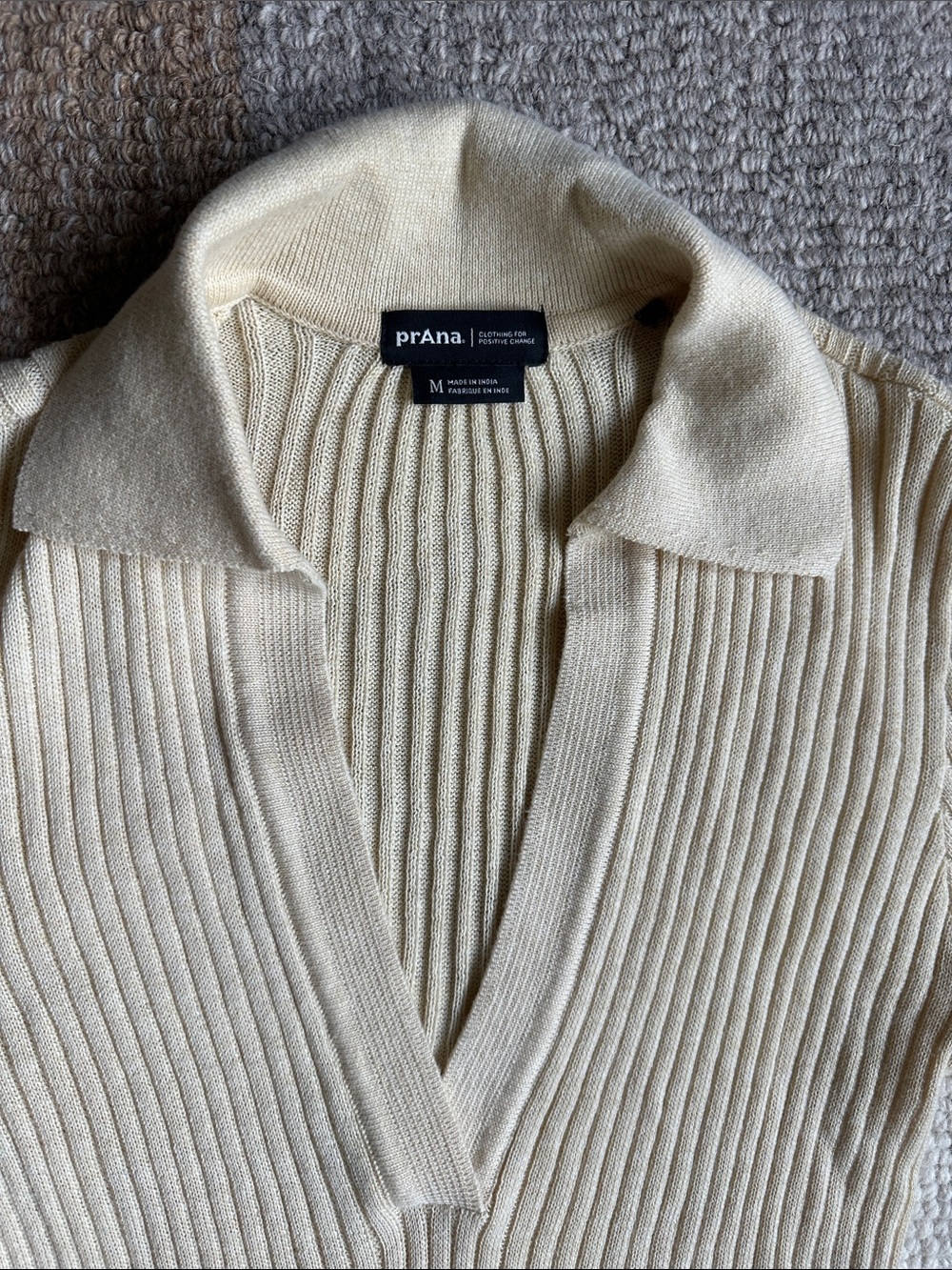 Prana Ribbed Polo - Picture 2 of 4